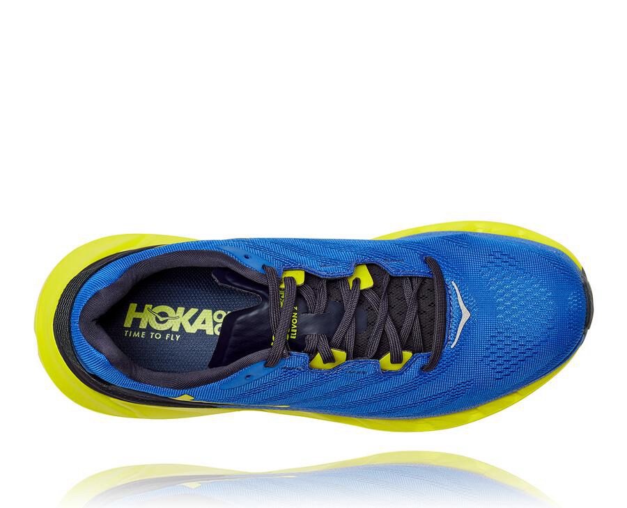 Hoka One One Hardloopschoenen Heren - Elevon 2 - Blauw/Groen - PE0621593